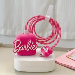 Pink Barbie Charger Cable for iPhone Protective Cover